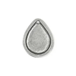 GOCCIA BORDATA PELTRO - 20 X 26 MM - 1 PZ