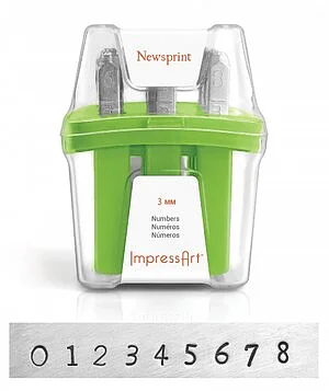 NEWSPRINT NUMBERS SET - 3MM
