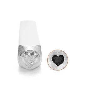 METAL STAMP - HEART 6MM