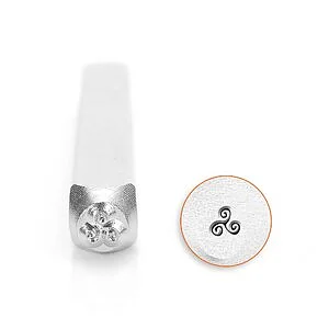 METAL STAMP - TRI SWIRL 3MM