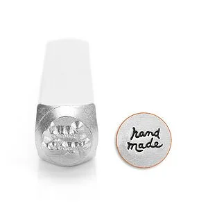 METAL STAMP - "HAND MADE" 6MM