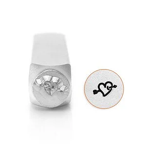 STAMPO PER METALLI - CUORE CON FRECCIA 6MM