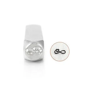 METAL STAMP - INFINITY HEART 6MM
