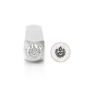 METAL STAMP - INFINITY HEART 6MM