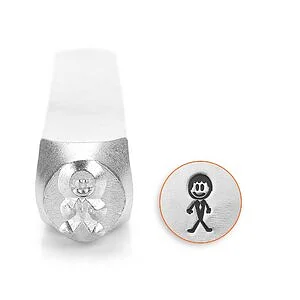 METAL STAMP - STICK GROOM 7MM