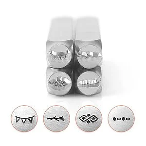 SET STAMPI PER METALLI - SERIE BORDI 2 - 4 PZ