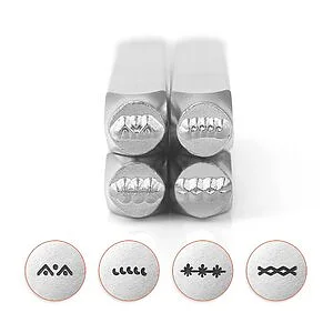 SET STAMPI PER METALLI - SERIE BORDI 3 - 4 PZ