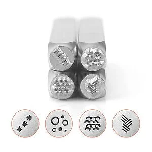 SET STAMPI PER METALLI - TEXTURE PACK SERIES 5 - 4 PZ
